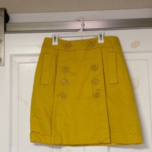BCBG yellow skirt